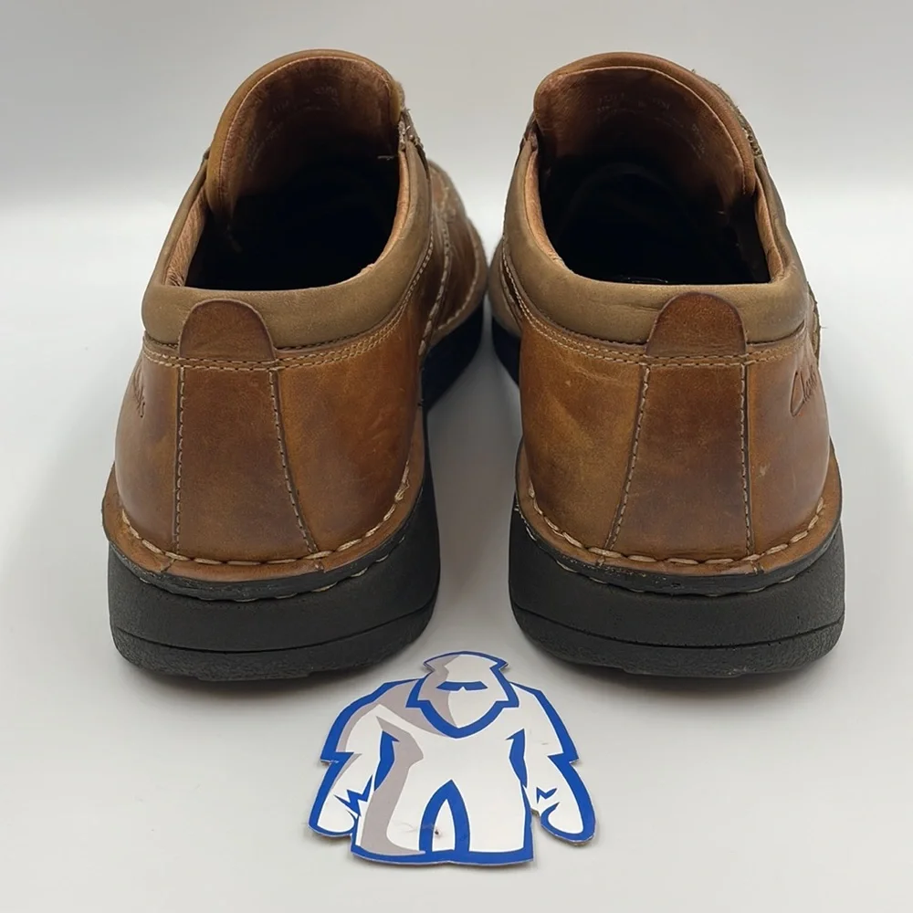 Clarks Brown Leather Oxfords Men’s Sz 11‎
